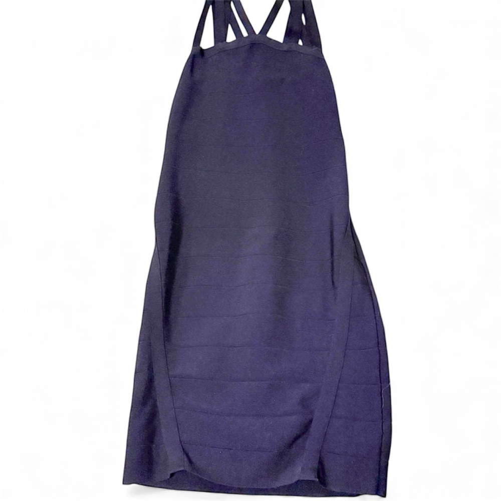 Y2K bodycon fitted dress, Jump apparel, navy blue Bandage style dress stretchy